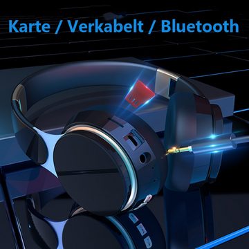 GelldG Bluetooth-Kopfhörer Over Ear, HiFi Stereo Kopfhörer Kabellos Kopfhörer