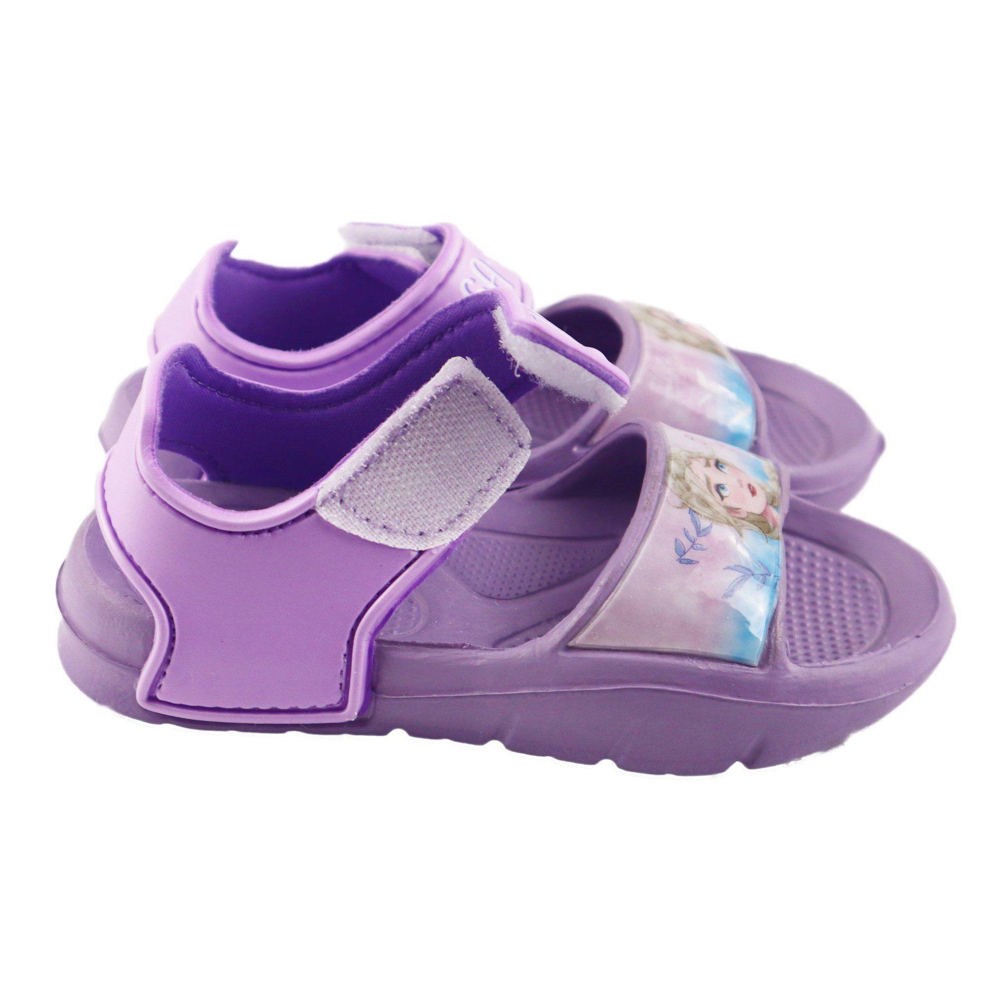 Blau Lila oder Mädchen 31, bis Die Eiskönigin Disney mit Klettverschluss Sandale Sandalen Frozen 22 Gr.