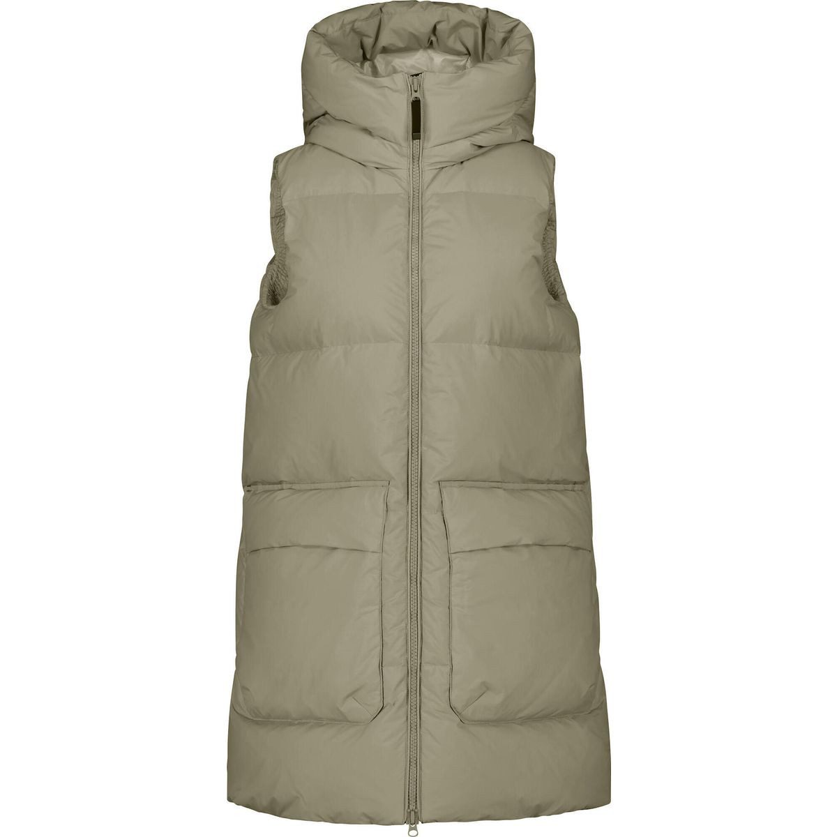 Dolomite Funktionsweste Vest Long W's Fitzroy H Stilvolle und warme Daunenjacke für Damen mit verstellbarer Kapuze