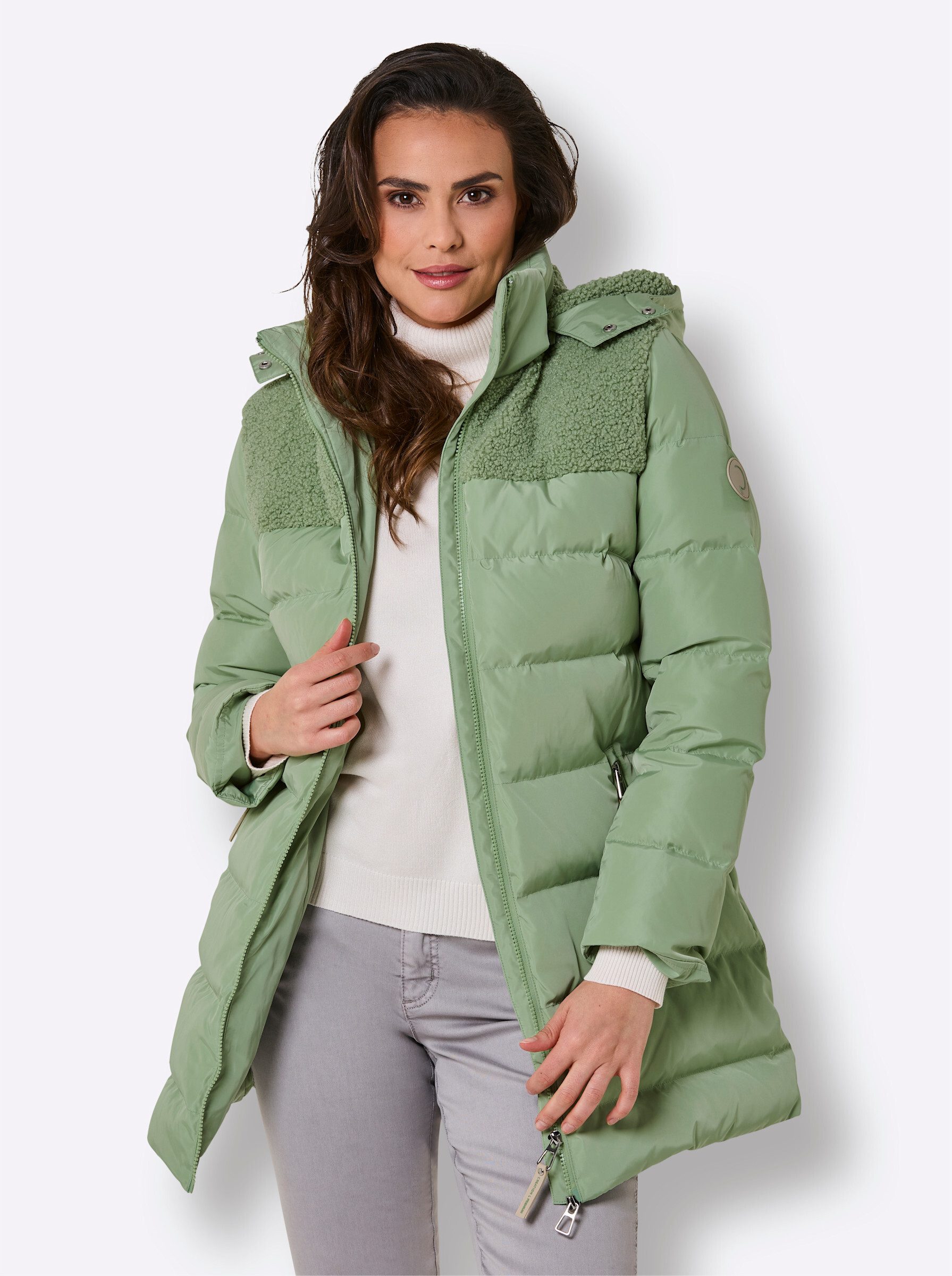creation L Allwetterjacke Daunen-Steppjacke Langarm