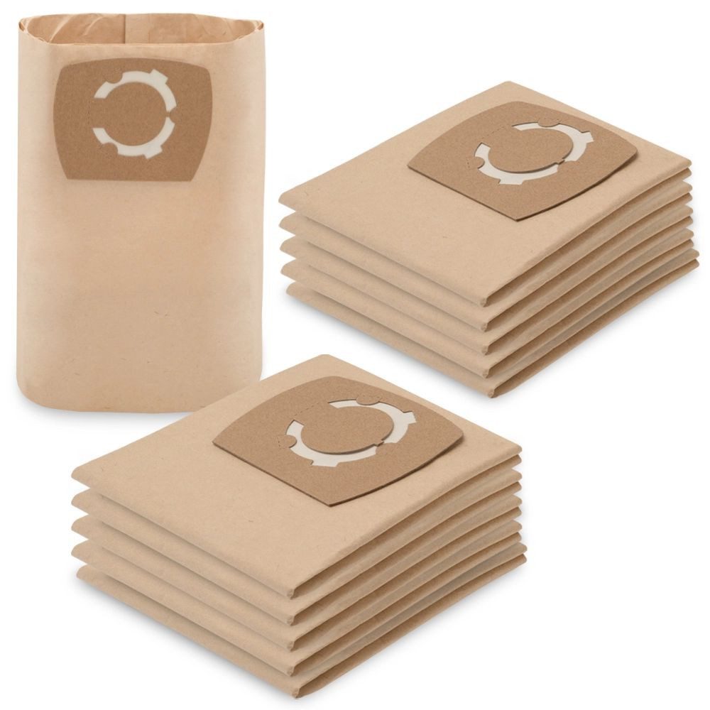 PRIMEBAG Staubsaugerbeutel 10 Filtertüten für Masko Nass Trockensauger 1800 W 30L, K-606 D