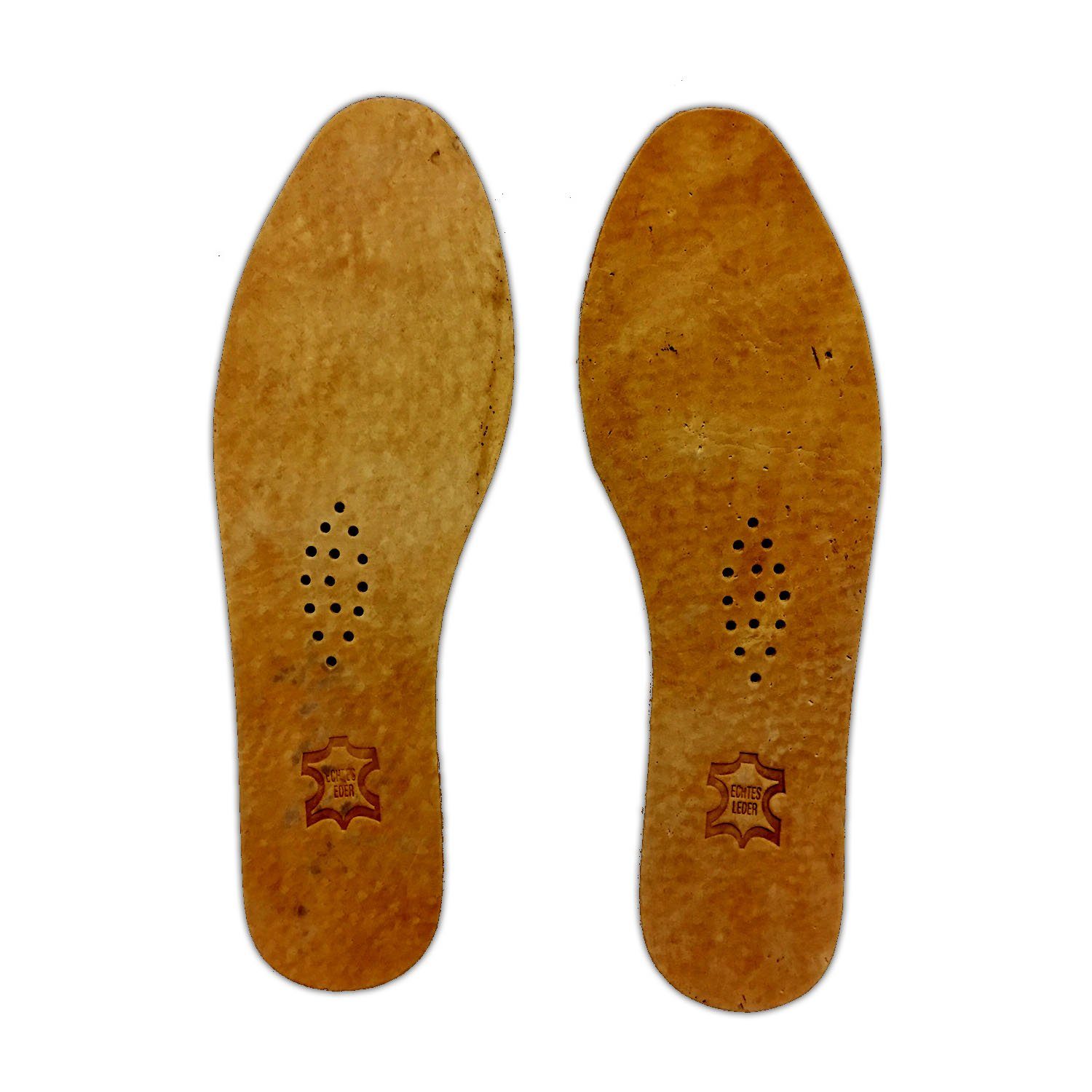 HAC24 Ledersohlen Leder Schuheinlagen Leder Einlagen Einlegesohlen Einlagesohle (Set, 4-tlg., 2 Paar), Größe 36-45