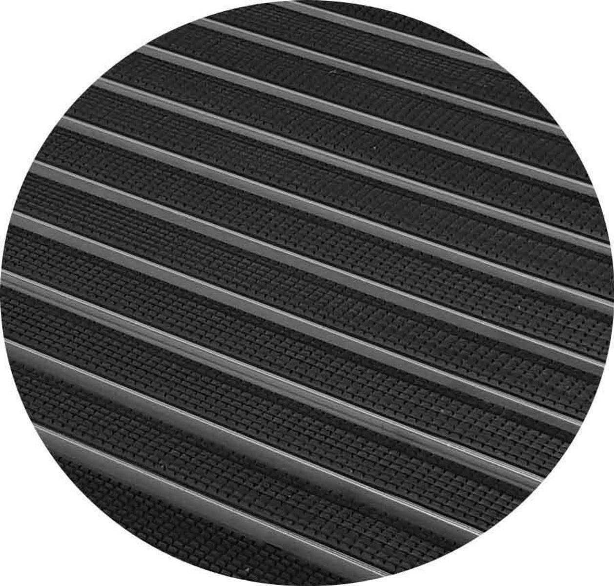 ACO Severin Ahlmann GmbH & Co. KG Fußmatte Eingangsmatte + Bodenwanne Vario Kunststoff, Gummi Schwarz, rechteckig, Höhe: 75 mm, Größe: 600x400mm, geeignet für den Innen- und Außenbereich