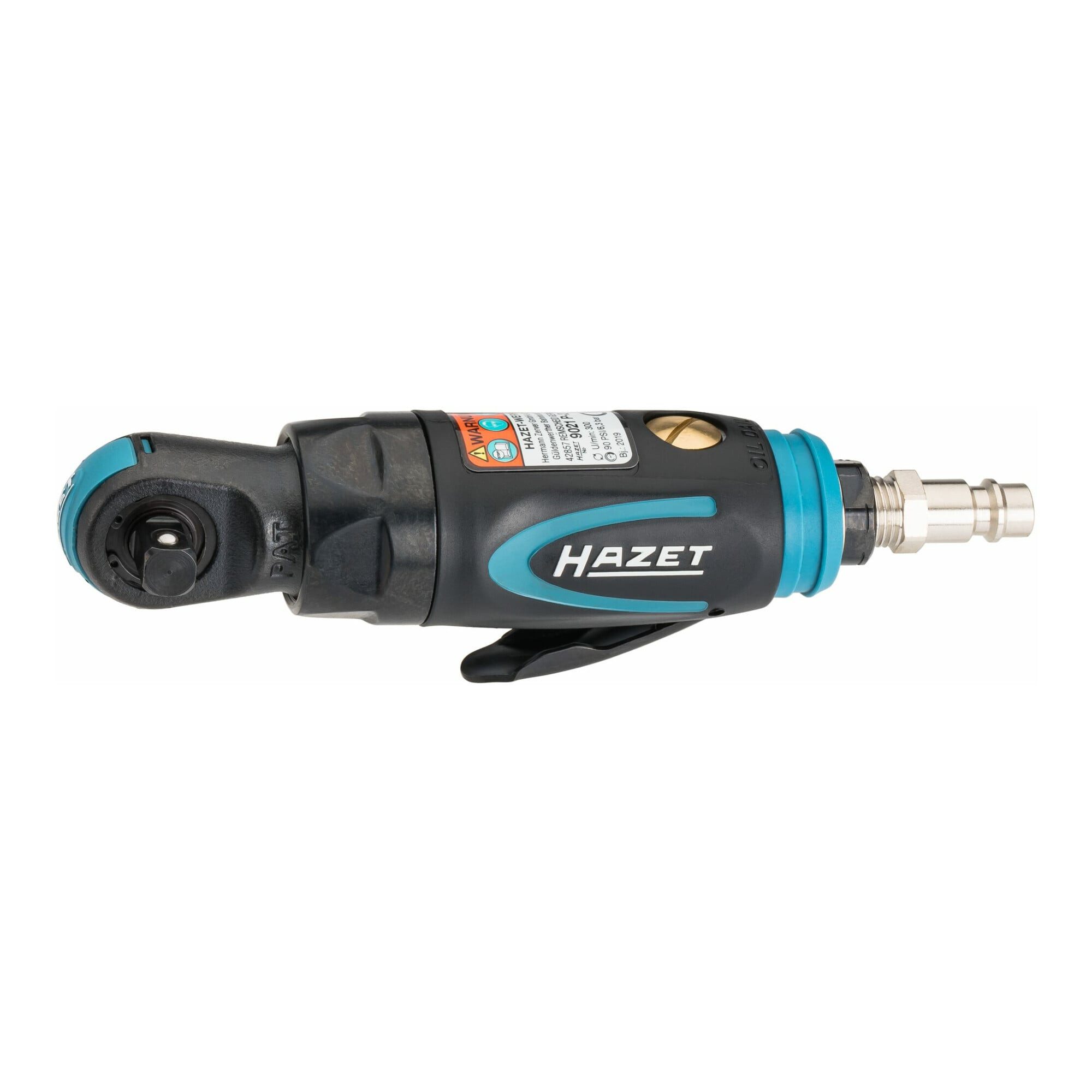 HAZET Druckluft-Schlagschrauber HAZET Mini Ratschenschrauber 9021P-2 Vierkant massiv 10 mm (3/8 Zoll)