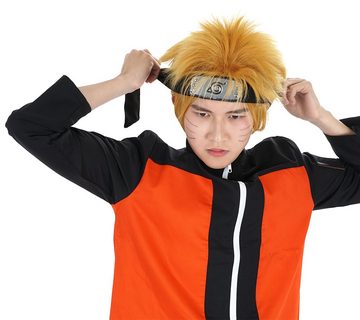 GalaxyCat Kostüm Ninja Cosplay Stirnband für Naruto Fans mit Wappen, Konoha Cosplay Stirnband