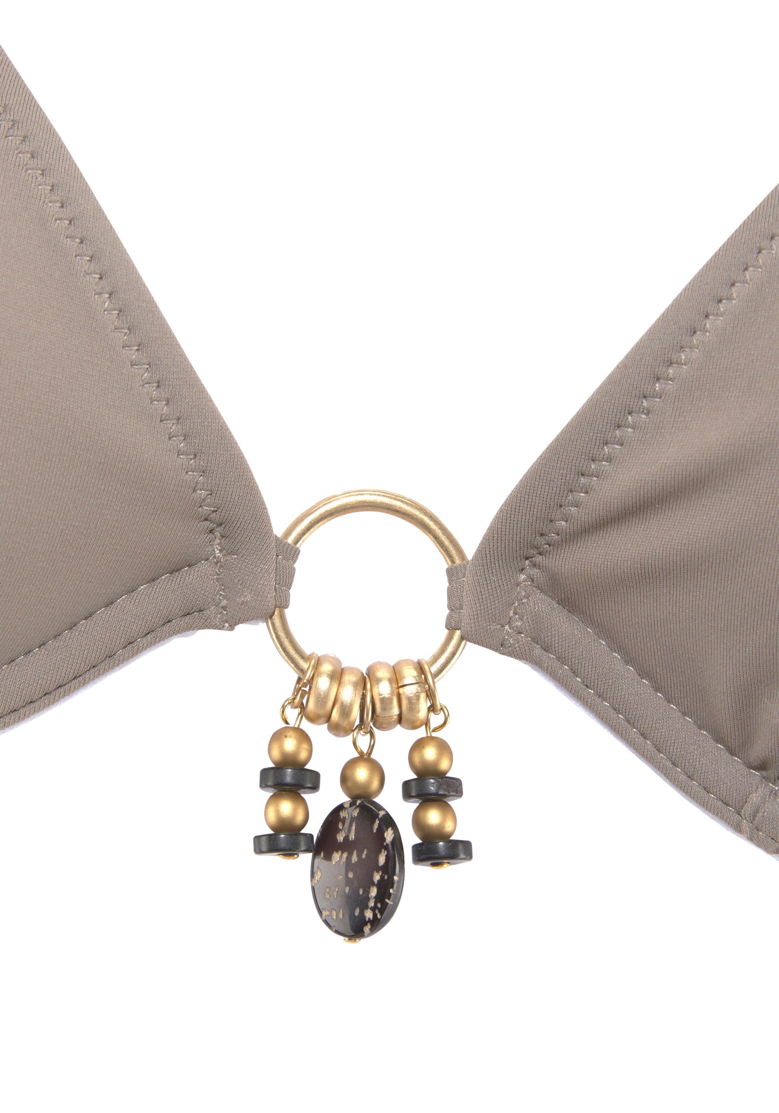 Bruno Banani Bügel-Bikini mit gold-schwarzenen Accessories – Bild 3 von 5