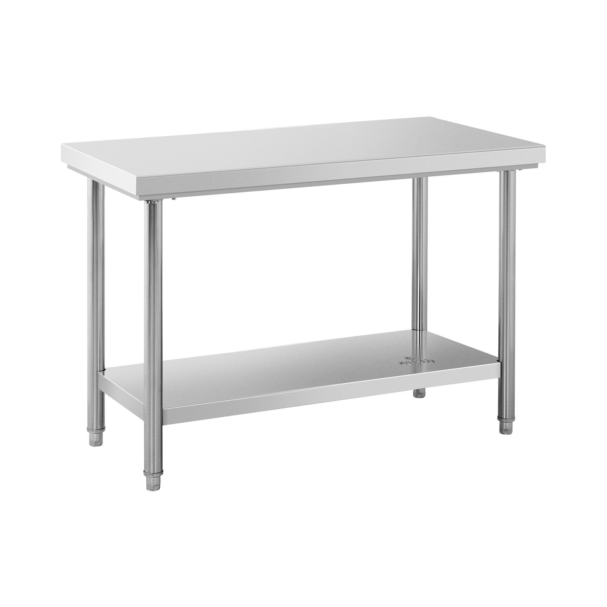 Royal Catering Arbeitstisch 120 x 60 cm Edelstahltisch Zerlegetisch Gastrot günstig online kaufen