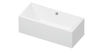 Duravit Badewanne Badewanne VERO AIR 180x80 freistehend 2 Rückenschrägen weiß weiß