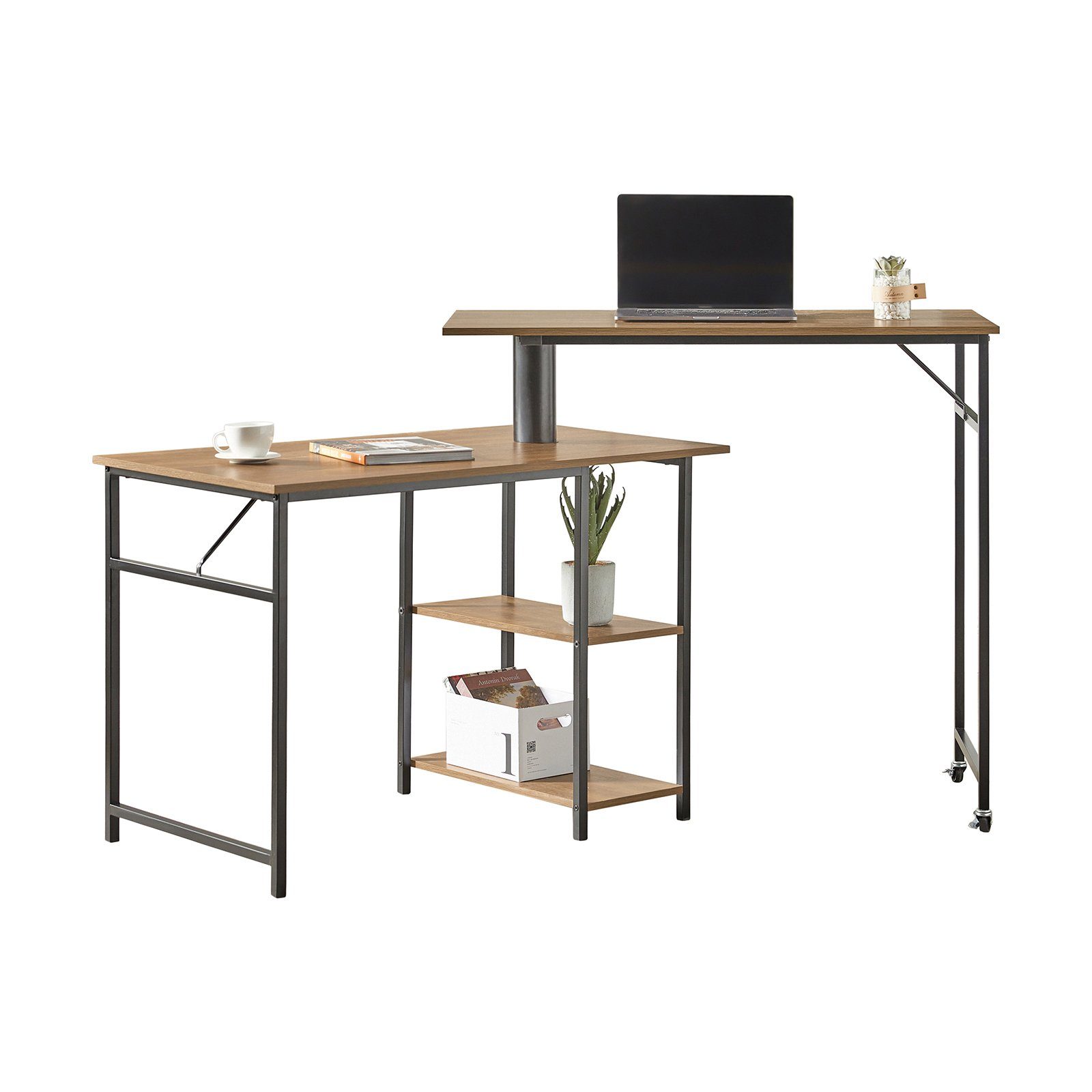 SoBuy Schreibtisch FWT93, 360 Grad drehbarer Bartisch Computertisch mit Rollen Homeoffice. Reduzierter Preis € 92,95. Unverbindliche Preisempfehlung € 171,95