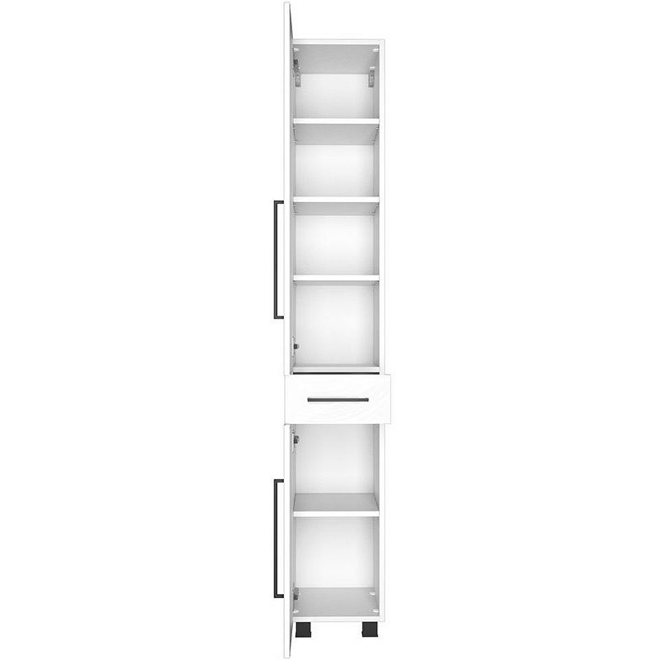 cm 30/185/35 Lomadox Badezimmer MANLY-03 B/H/T: weiß Hochschrank