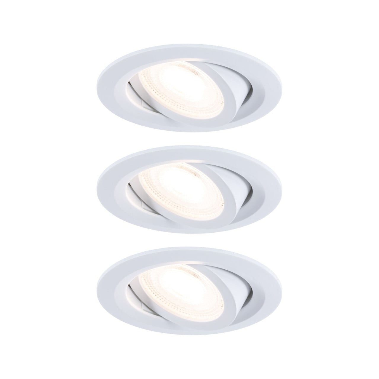 Paulmann LED Einbaustrahler Paulmann LED-Einbauleuchte Fixed 3er Set 585 lm Ø