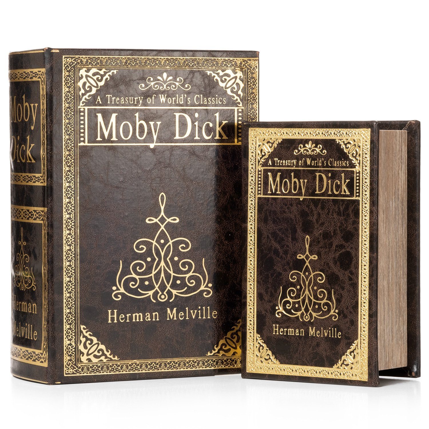 Moritz Etui Buchattrappe Moby Dick Wal verziert irrelevant, Buch Safe Box Schatulle Buchhülle Geldversteck Buchtresor