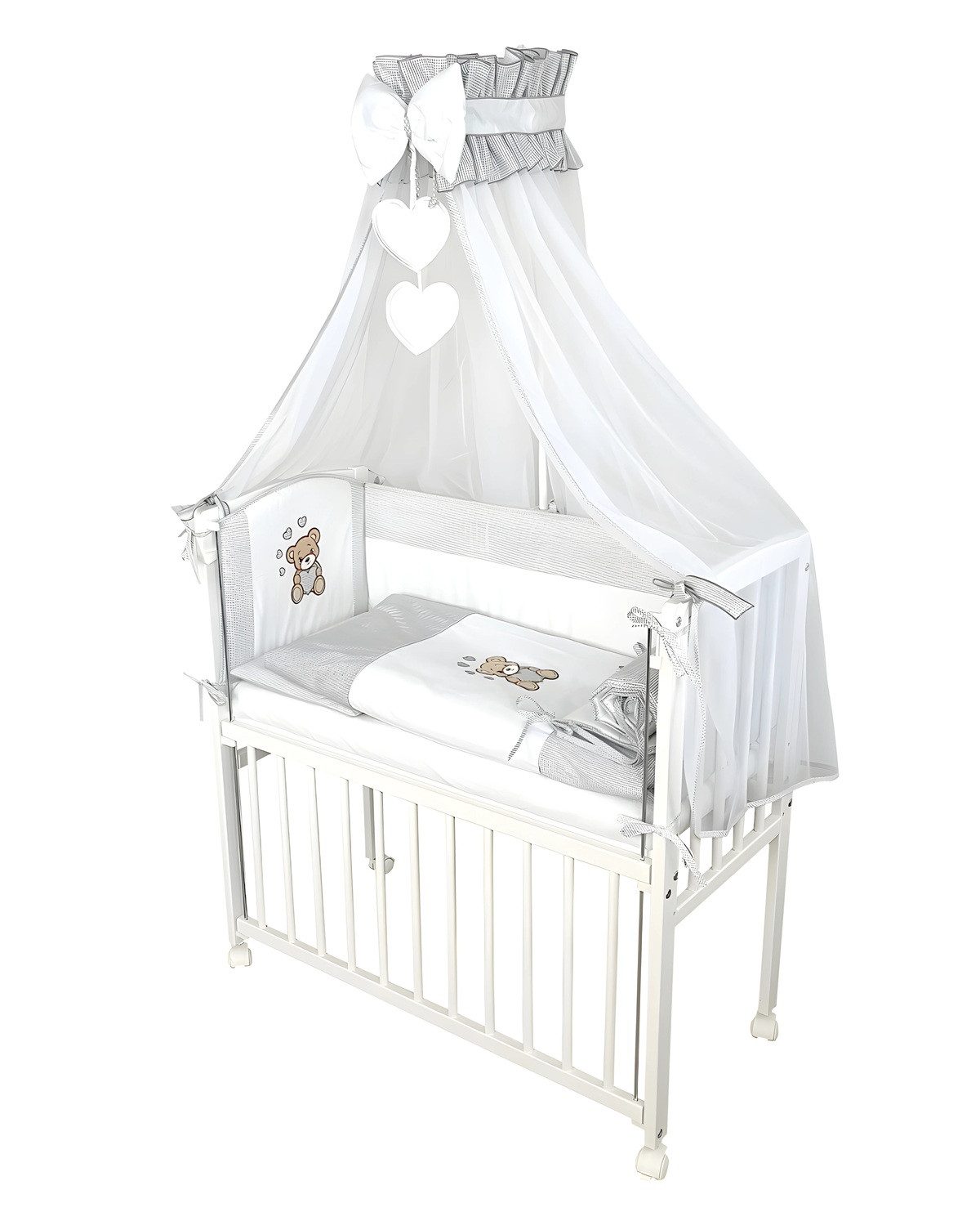 Babyhafen Beistellbett 3in1 Stubenbett, Babybettchen– Teddybär günstig online kaufen
