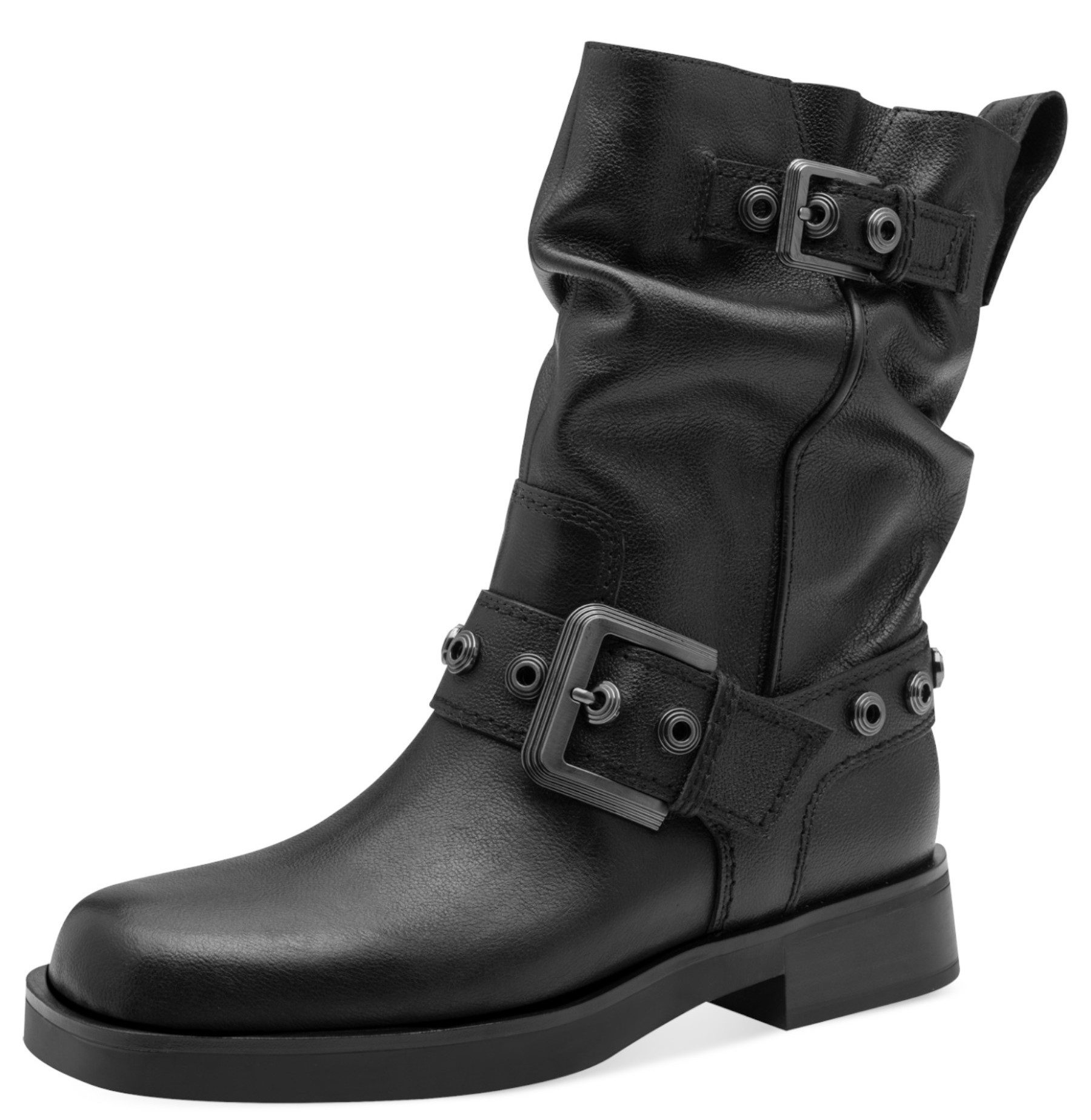 Tamaris 1-25472-45 003 Black Leather Stiefelette