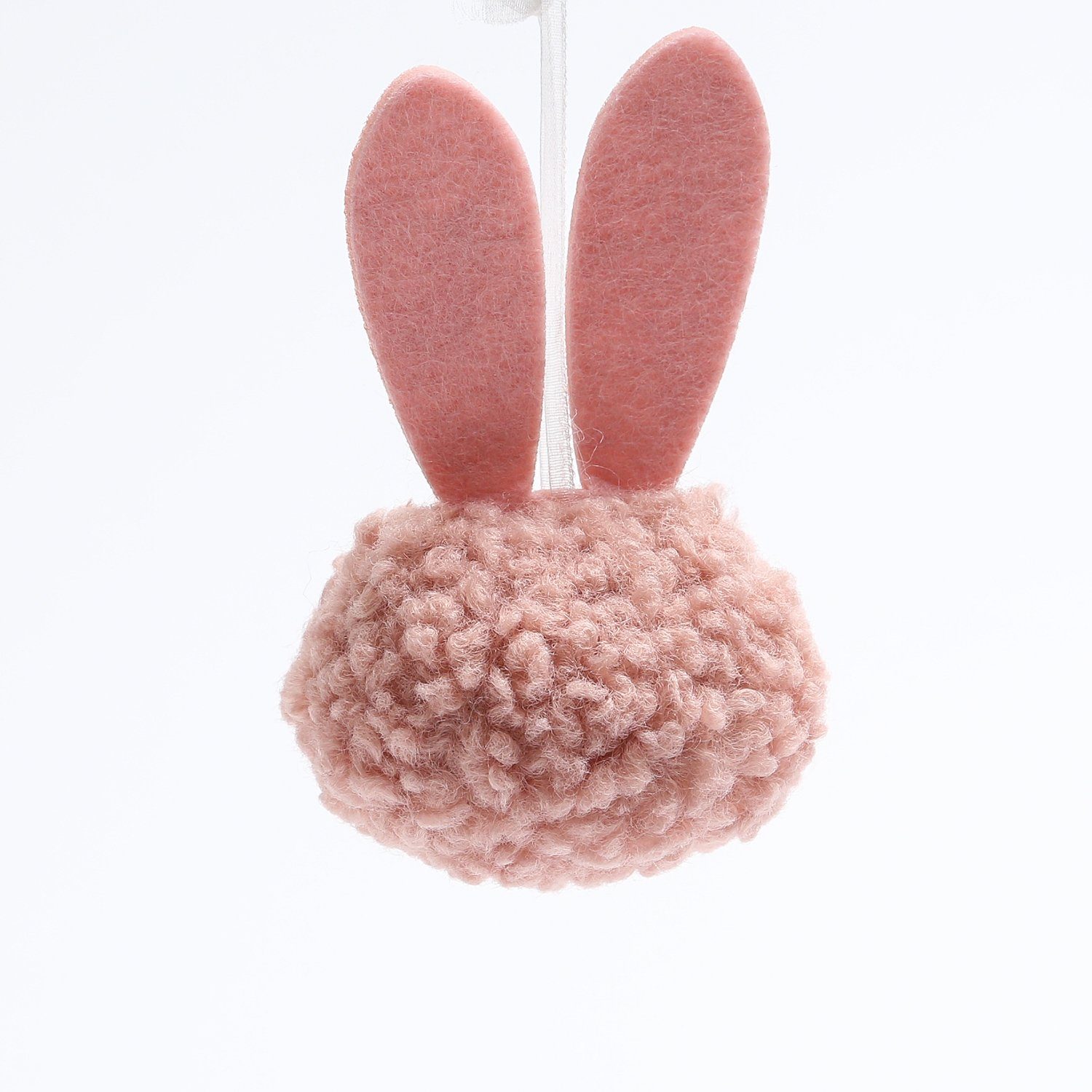 12cm Puschel MARELIDA St) H: Ostern Osterhase hängend (3 Set 3er Dekofigur Pompom Filzohren