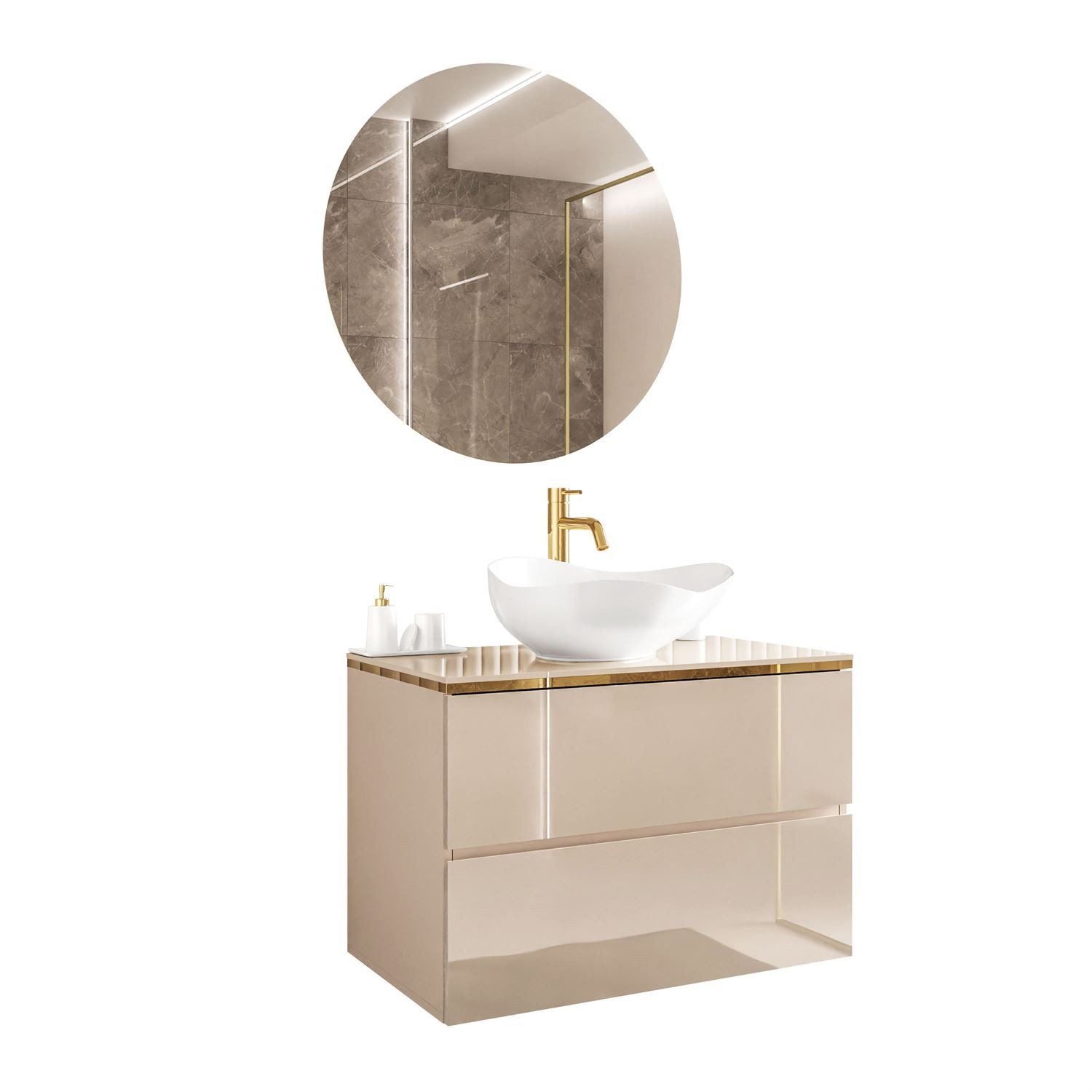 Lookway Badmöbel-Set AURORA KASHMIR GOLD