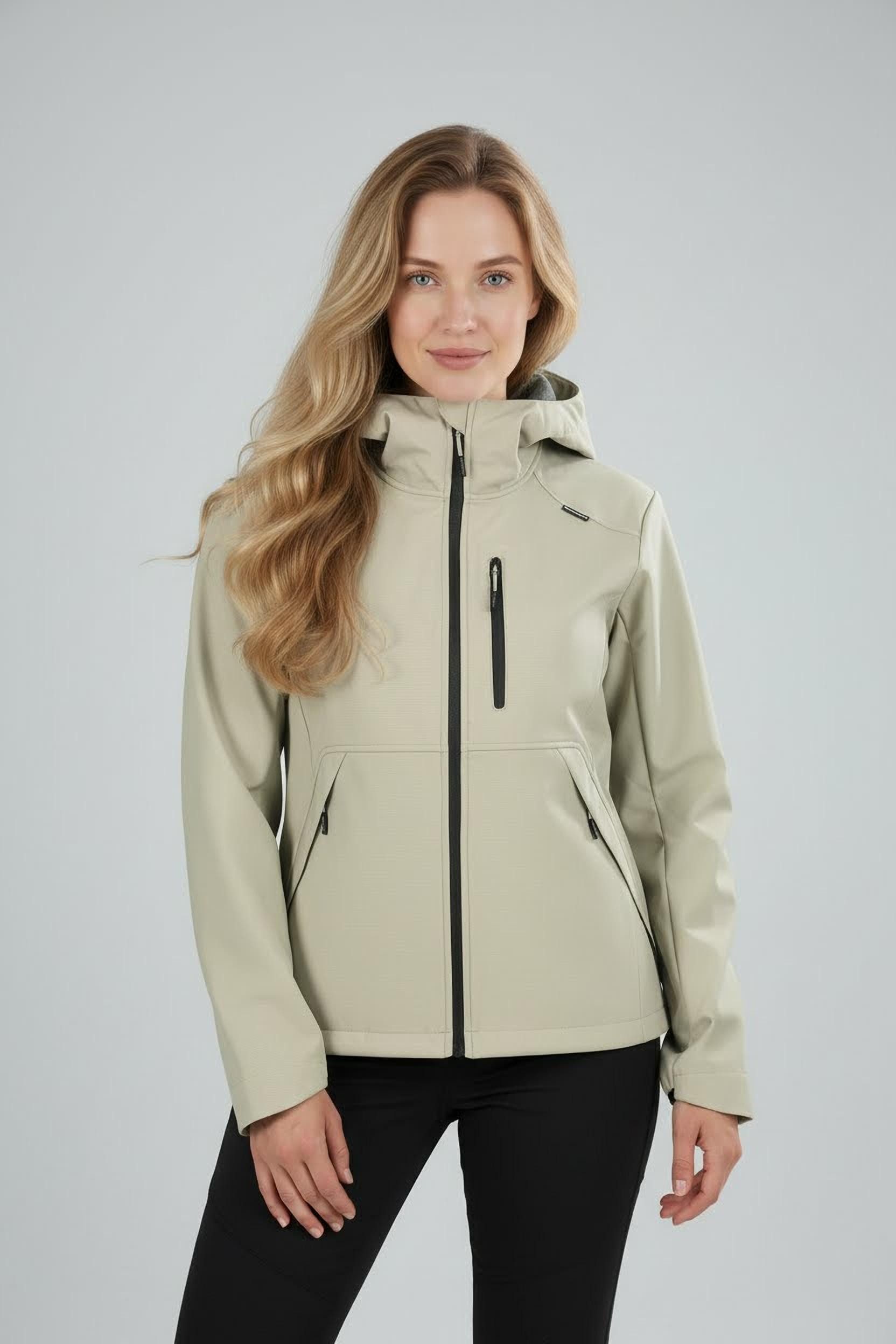 Icepeak Softshelljacke BURNET atmungsaktiv, wasserabweisend, mit Wassersäule 10000, aus Polyester