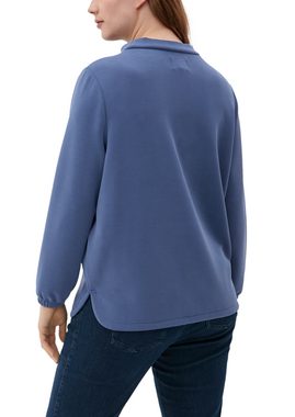 TRIANGLE Sweatshirt Sweatshirt mit Stehkragen Stickerei