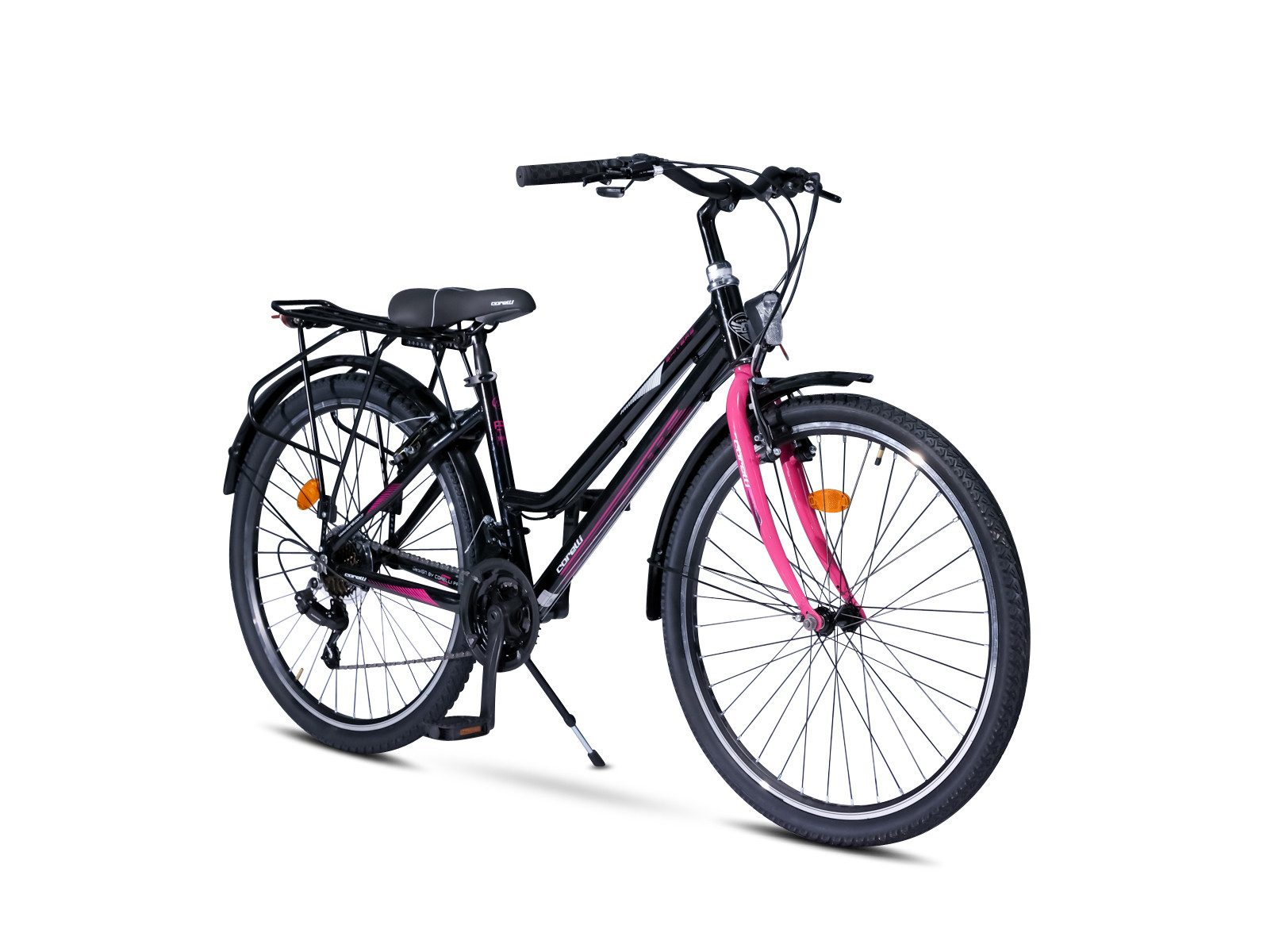 Cityrad 26" Zoll Alu Fahrrad City Bike Mädchen Fahrrad 21 Gang Rh 40 cm STVO