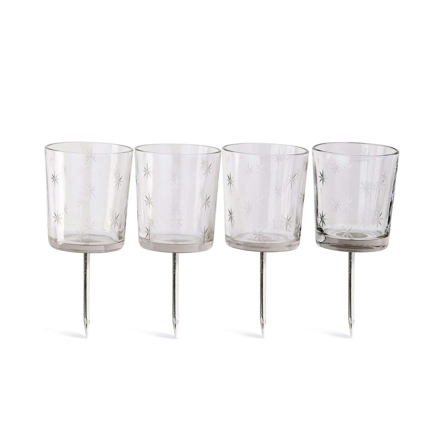 Mirabeau Adventskranz Steckwindlicht 4er Set Fenella klar