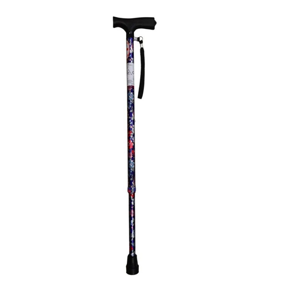 Antar Gehstock Aluminium höhenverstellbar mit Derbygriff