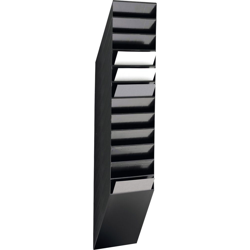 Zeitungsständer Durable FLEXXIBOXX 12 A4 1709763060 Prospekthalter Schwarz DIN A4 hoch