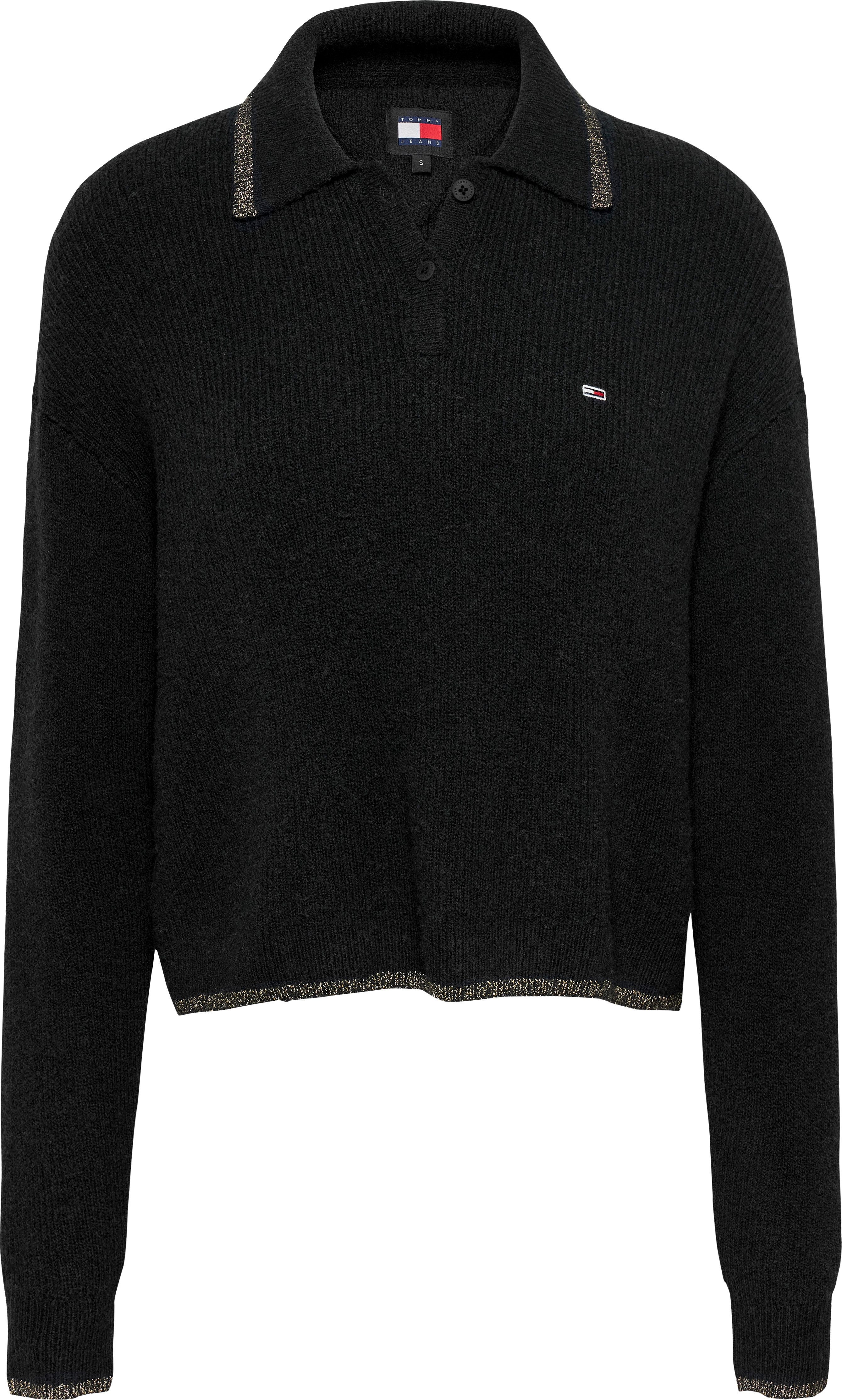 Tommy Jeans Strickpullover TJW GLITTER POLO günstig online kaufen