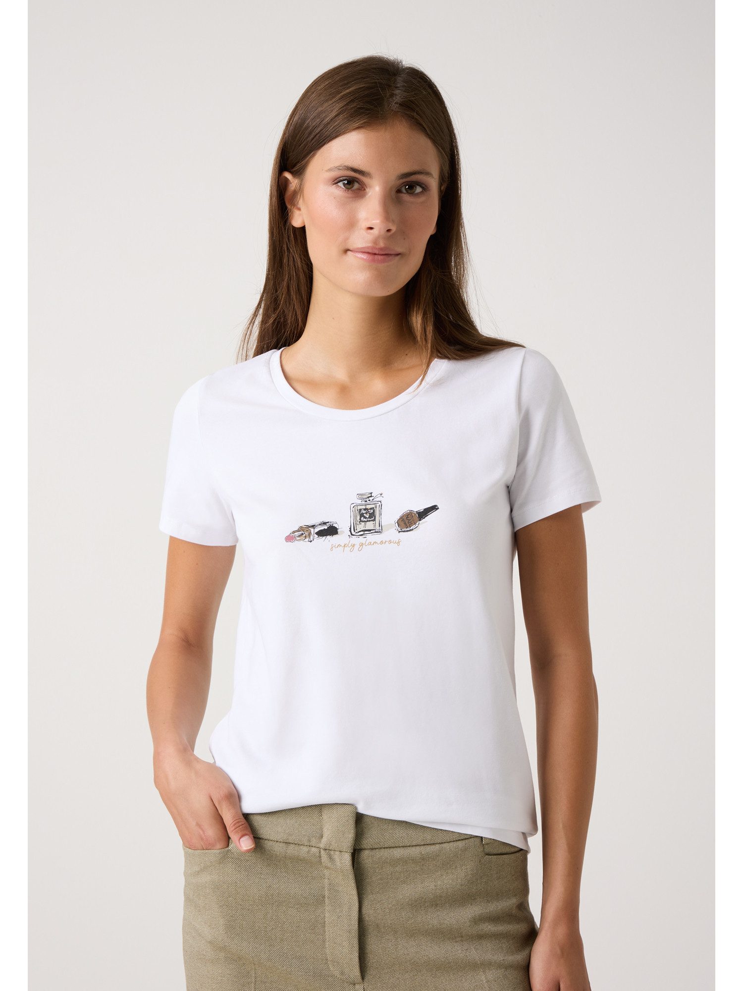 MORE&MORE Kurzarmshirt Single Jersey Baumwollshirt günstig online kaufen