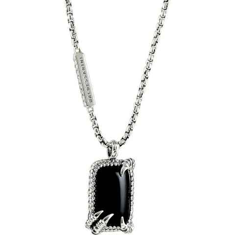 BALDESSARINI Silberkette Baldessarini Herren-Kette 925er Silber 1 Obsidian