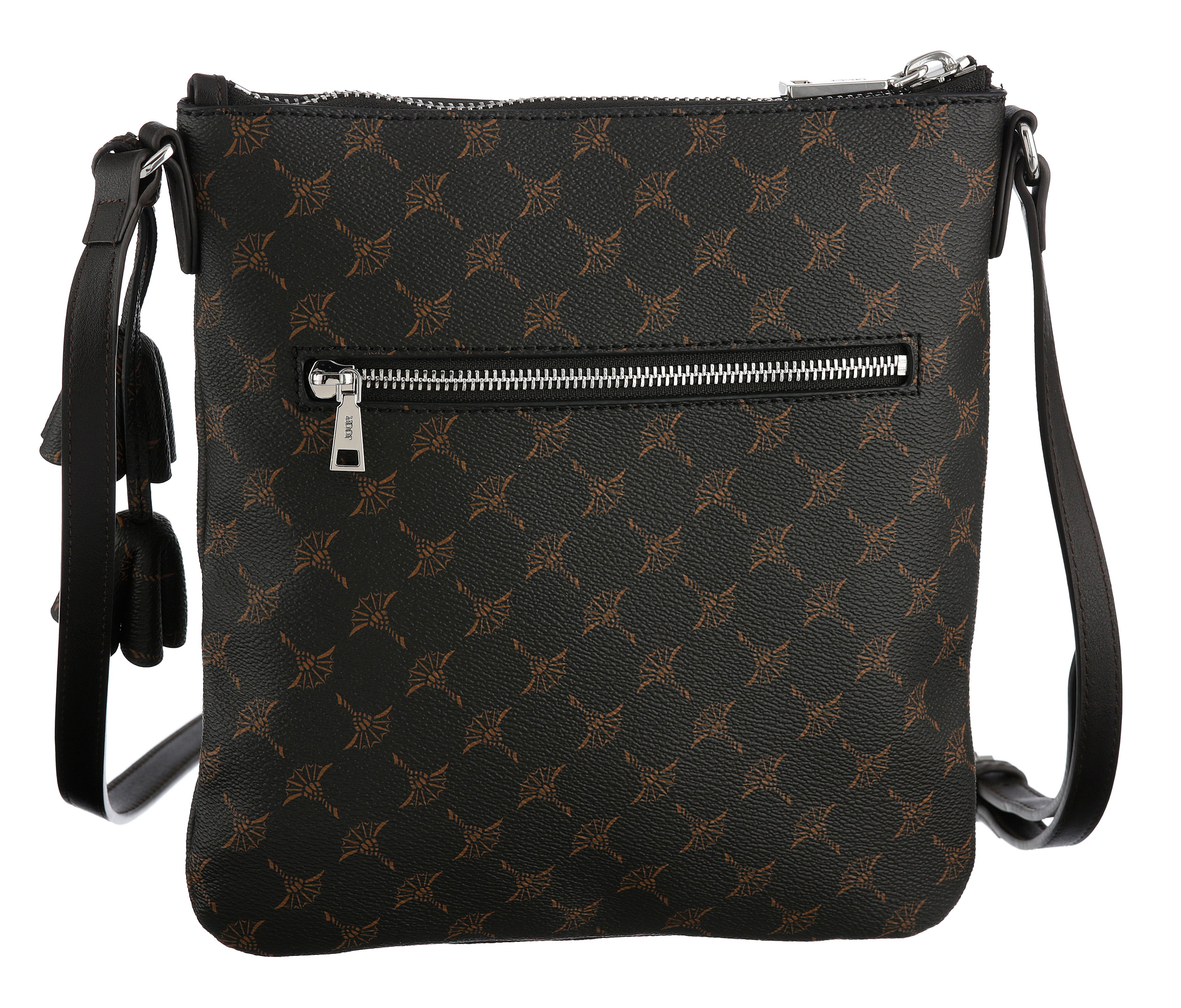 JOOP! Schultertasche flora 1.0 dia shoulderbag mvz1, Damen Umhängetasche mit verstellbarem Schulterriemen
