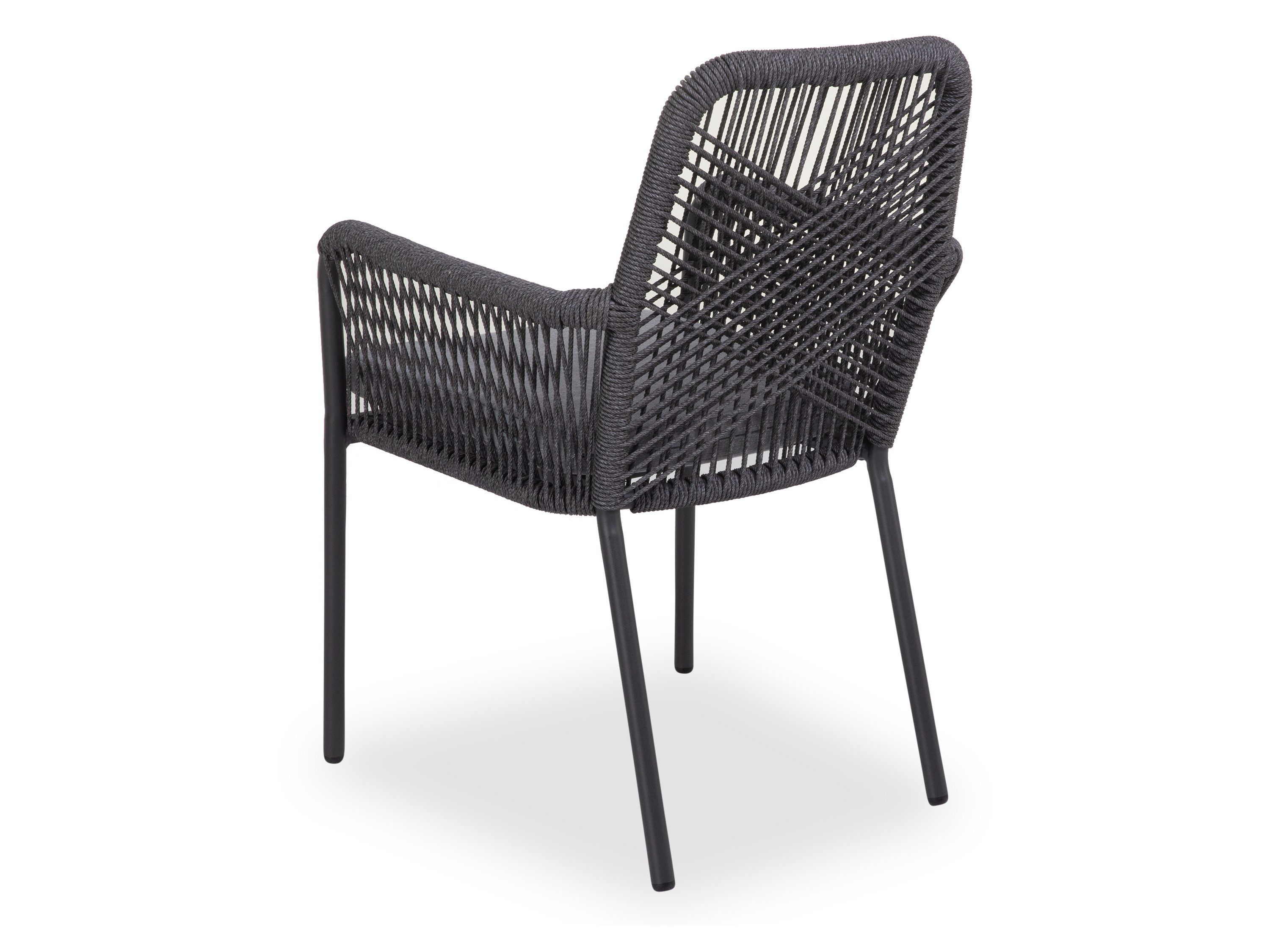 SANSIBAR LIVING Gartenstuhl Gartenstuhl SANSIBAR SELVIK BHT 56x85x63 cm grau Stapelstuhl