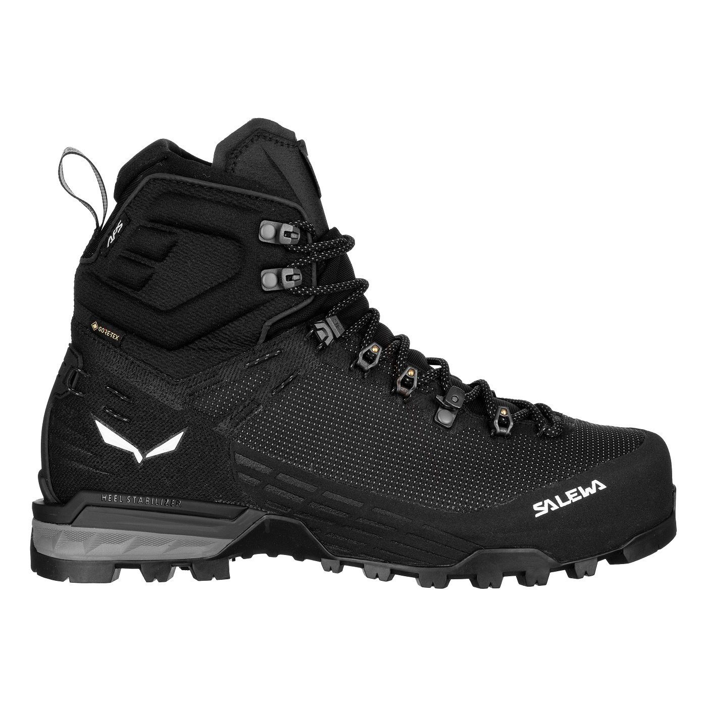 Salewa Ortles Edge Mid GTX (Alpine, Veloursleder, wasserdicht) schwarz Herren Wanderschuh