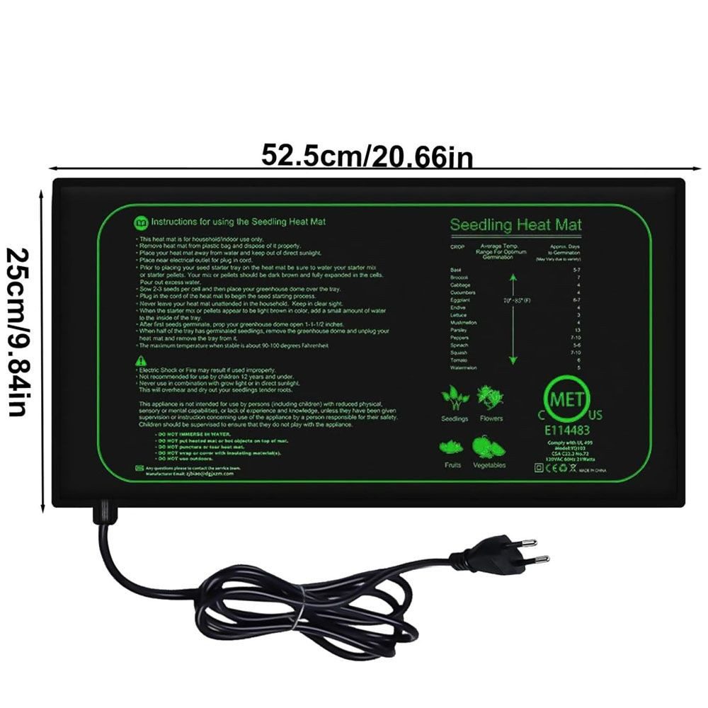 QUBEBU Gewächshaus Pflanzen Heizgerät Gewächshausheizung Pflanzen Heizkisse günstig online kaufen
