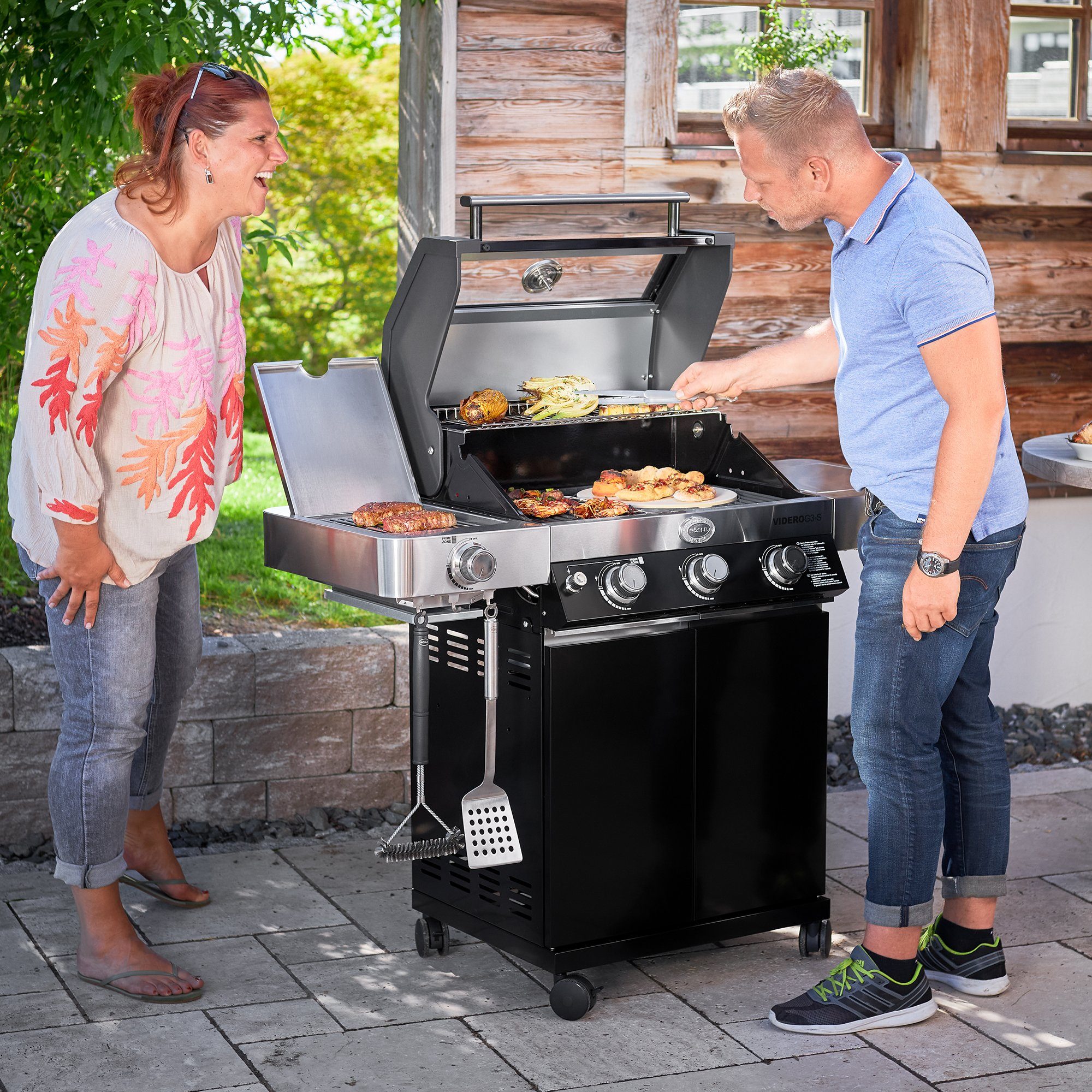 RÖSLE Grillwender Barbecue-Wender matt, angeschliffene Kante, massiv