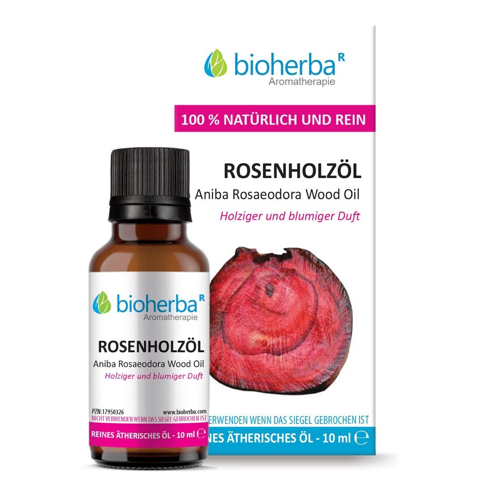 BIOHERBA R Pflege-Set Rosenholzöl Reines ätherisches Öl 10 ml