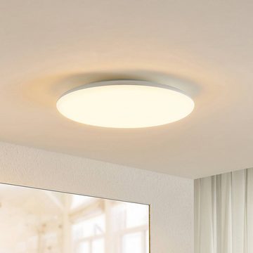 Arcchio LED Deckenleuchte Samory, LED-Leuchtmittel fest verbaut, Farbwechsel warmweiß / tageslicht, Modern, Kunststoff, weiß, 1 flammig, inkl. Leuchtmittel, LED Lampe