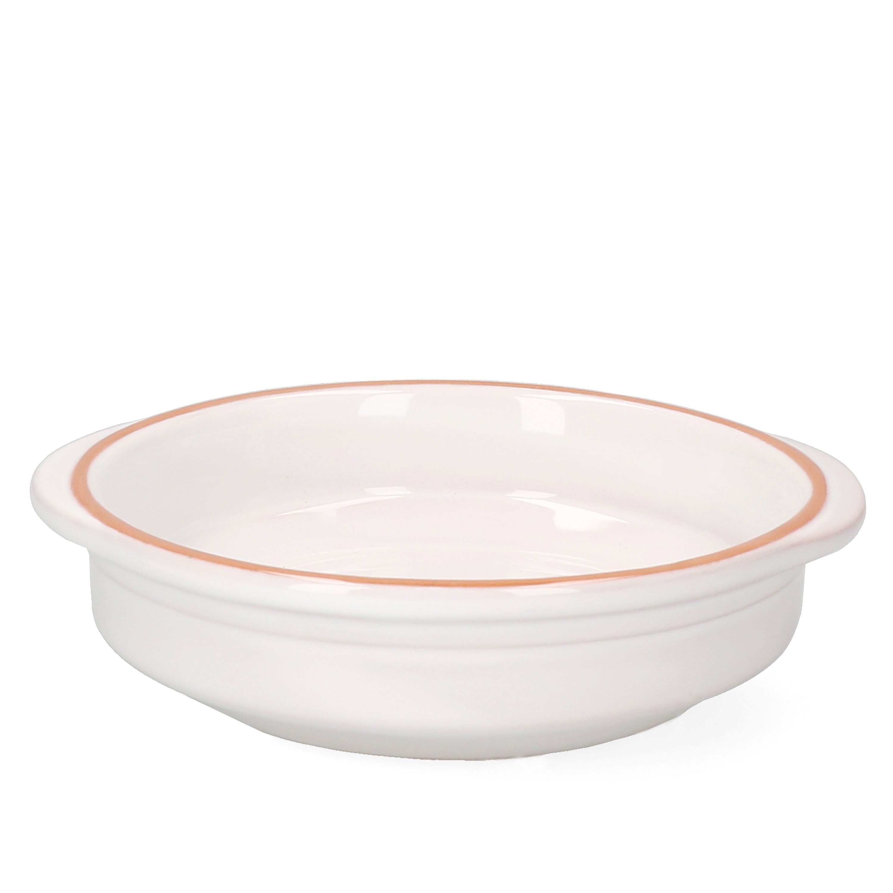 MamboCat Tapas-Schale Cazuela WEISS Ton-Schale Ille Ø 16cm Größe M Mittelalter Wikinger, Steingut