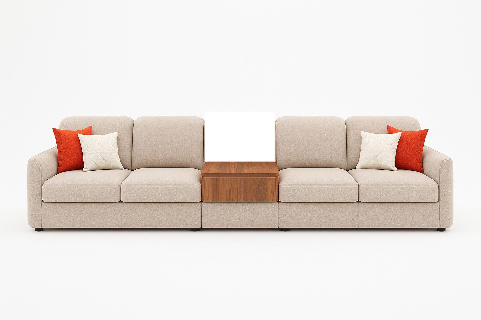 JVmoebel Big-Sofa Beige Couch im italienischen Design mit hochwertigem Textilbezug, Made in Europa