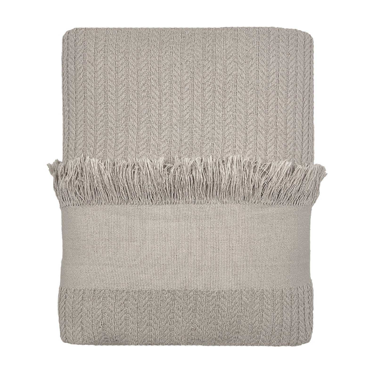 CLASS HOME COLLECTION Tagesdecke Geflochtene Baumwoll-Tagesdecke günstig online kaufen