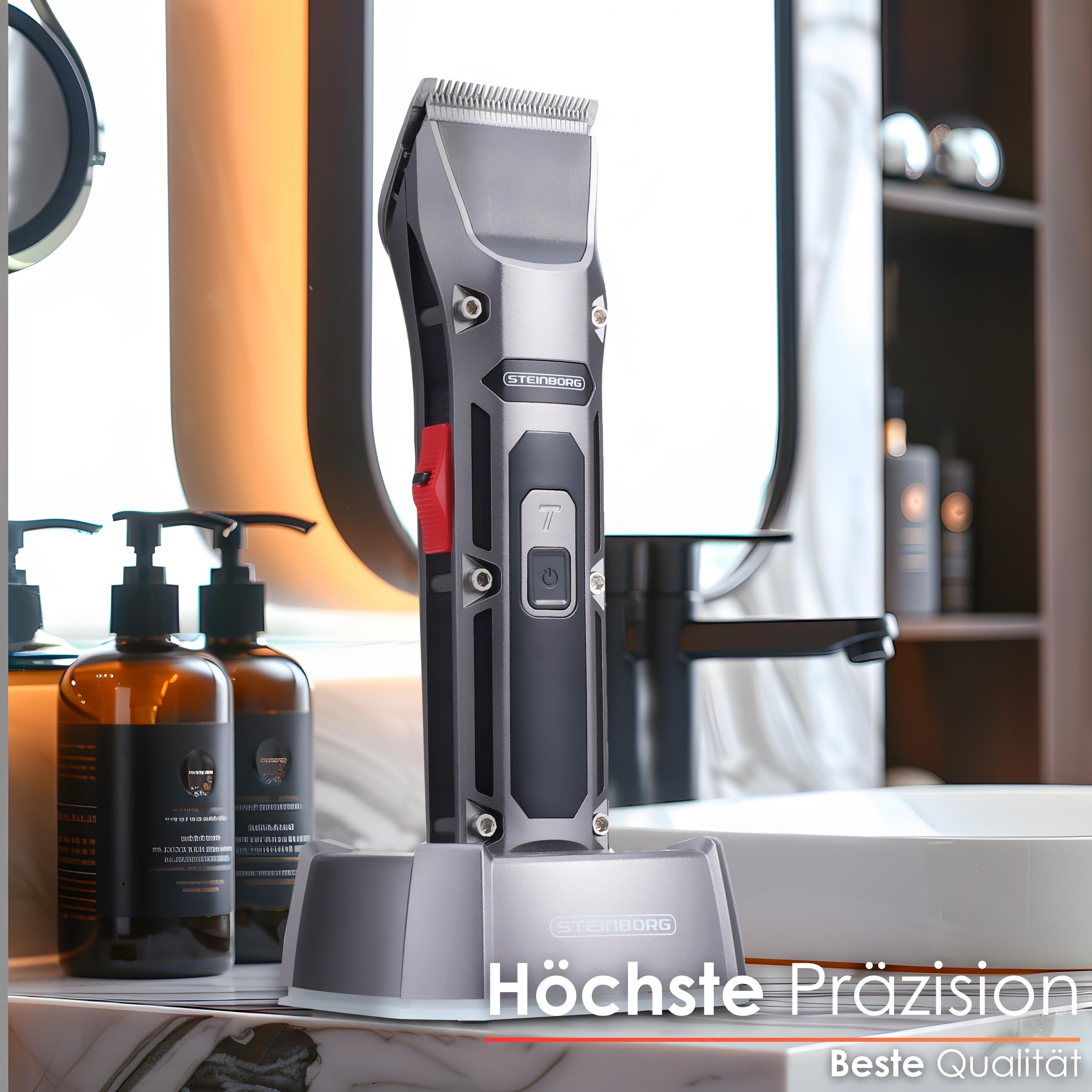 STEINBORG Haarschneider SB-4020, LED-Display, Akku-/oder Netzbetrieb möglich