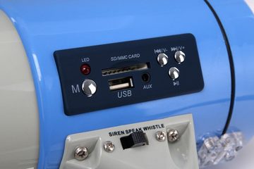 McGrey Megafon Megaphon - Sprachrohr - Sirene- Whistle-, Aufnahme/Wiedergabefunktion, robuste Bauweise, (MP-800RHS, Inkl. Tragegurt), mit USB/SD/AUX-MP3-Player