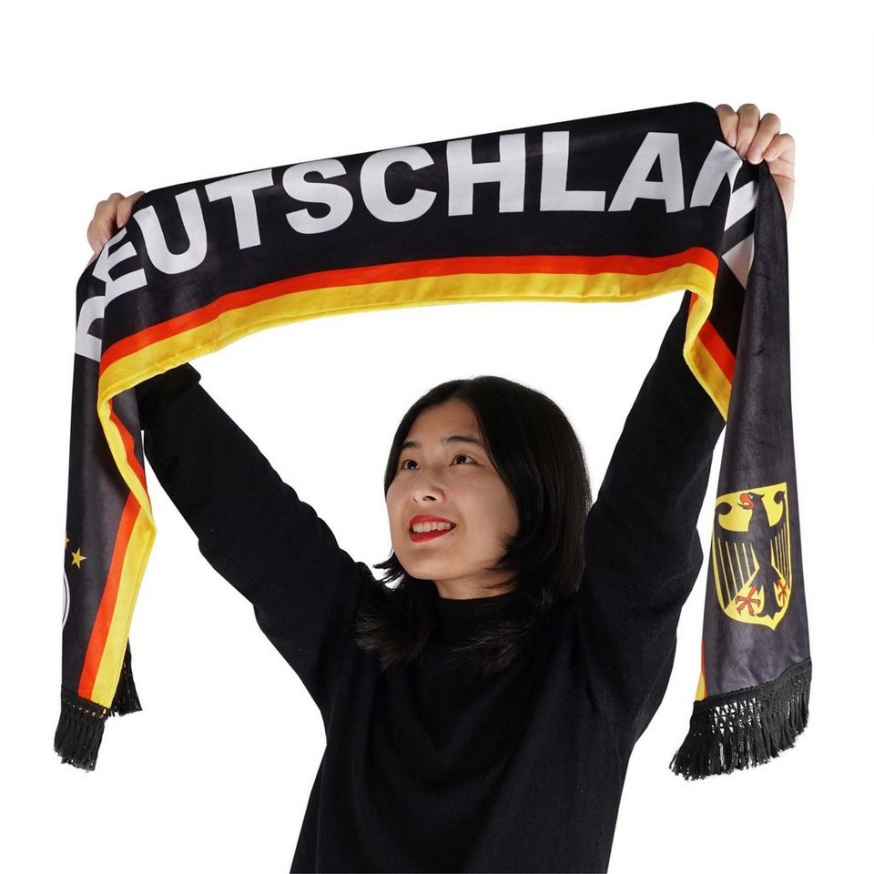 GalaxyCat Schirmmütze Deutschland Schal, WM 2022, Fußball Fanschal