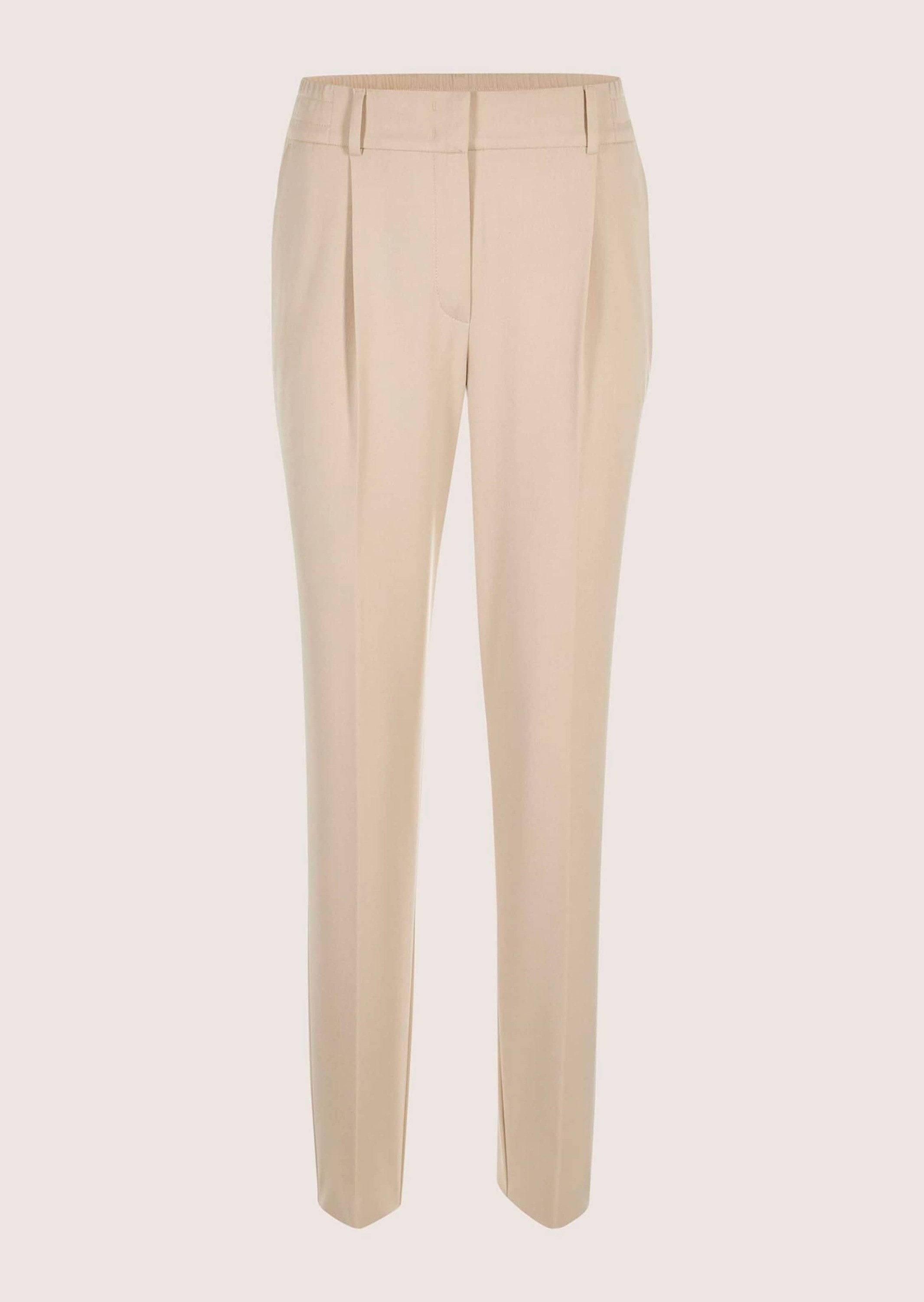Bundfaltenhose Konische Businesshose mit Stretch-Komfort