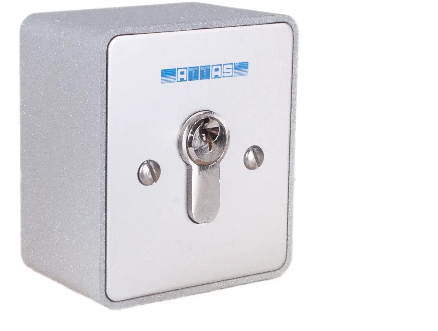 ATTAS Schalter Schlüsselschalter tastend SE-APB Aufputz (Wahlweise mit gleichschließenden oder verschiedenschließenden Zylindern, Wahlweise 1 oder 2 Schaltelemente), Schlüsselschalter, Aufputzeinbau