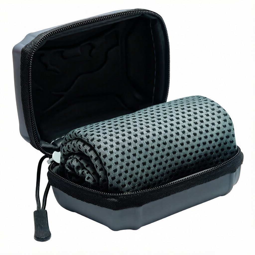 Diwzbyn Sporthandtuch Kühltuch Mit Aufbewahrungsbox, 30x80 Cm Kühlendes Handtuch, (1-St)