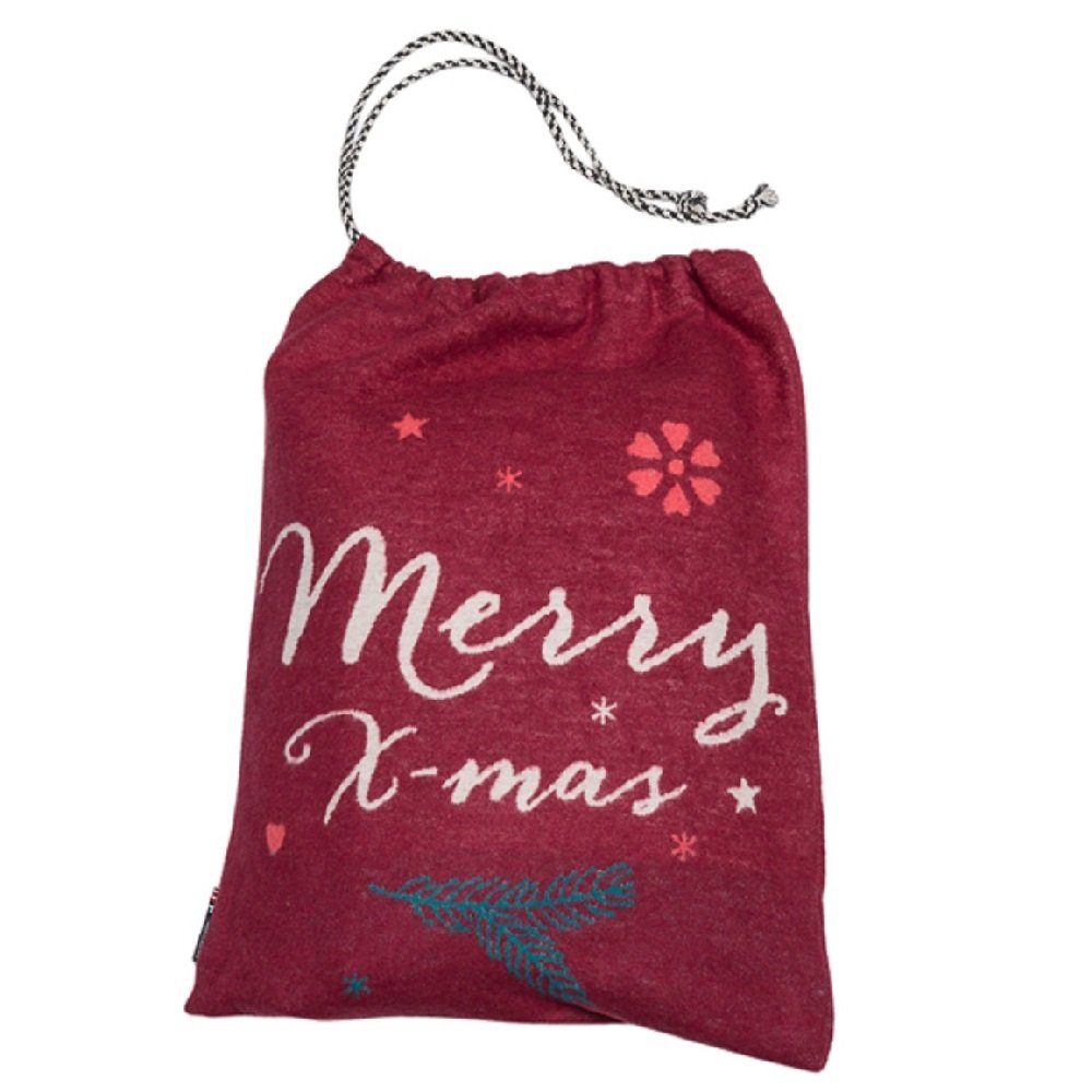 DAVID FUSSENEGGER Beuteltasche Eco Merry x mas 40 x 50 cm Bordeaux