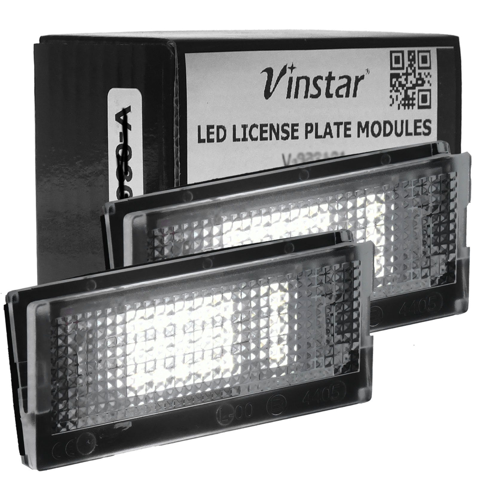 Vinstar KFZ-Ersatzleuchte LED Kennzeichenbeleuchtung E-geprüft für BMW, kompatibel mit: BMW E46 Limousine Touring 1998-2005