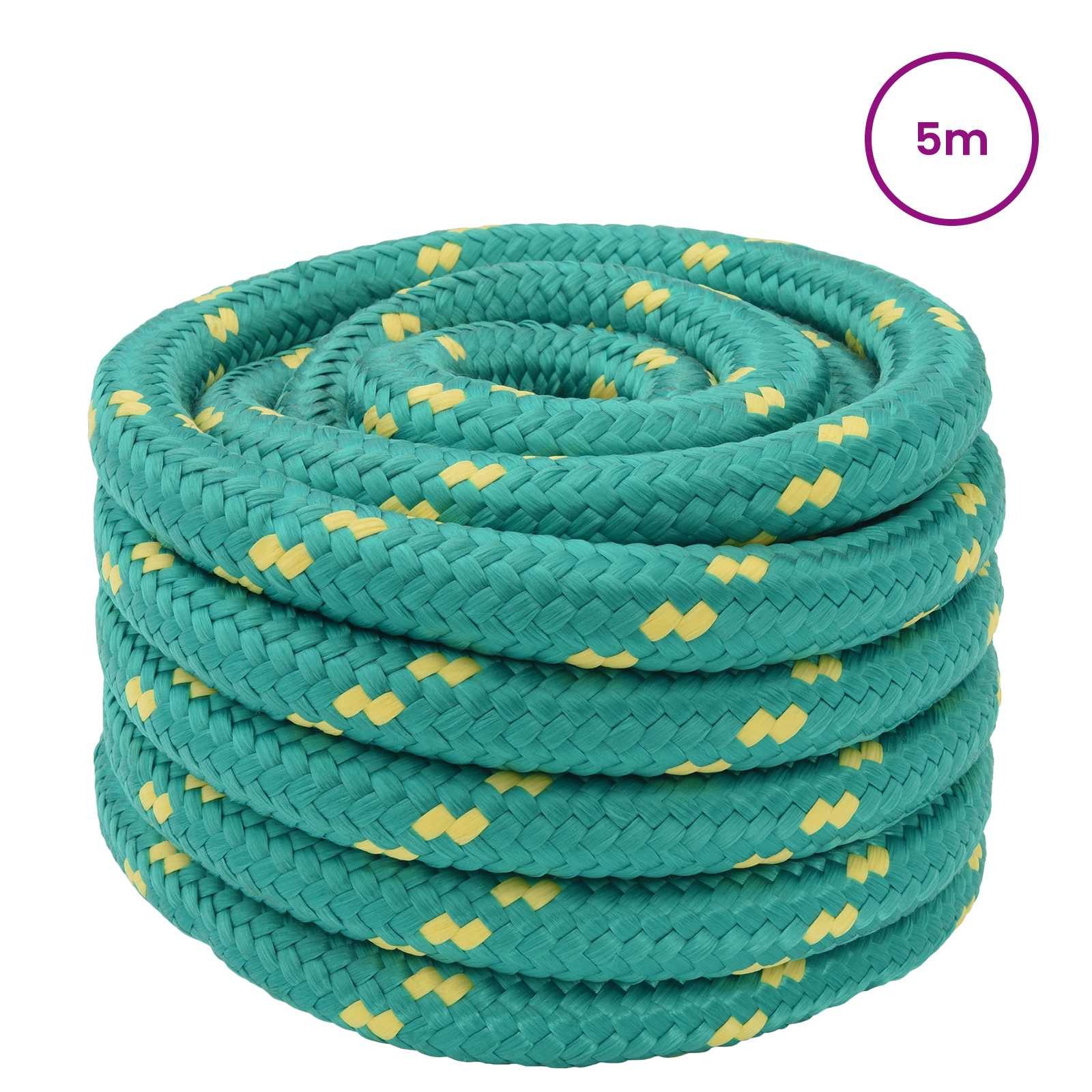 vidaXL Seil Bootsseil Grün PP (1-tlg)