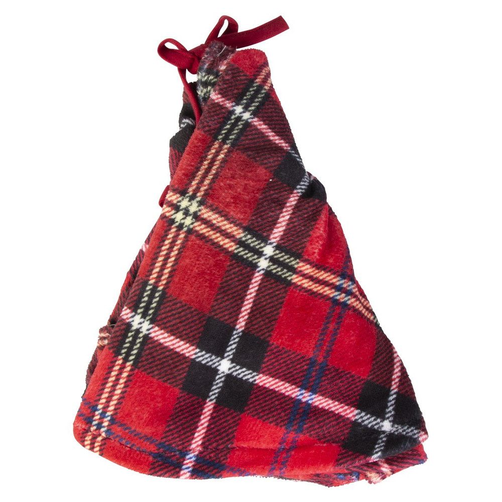 Koopmann Christbaumschmuck Weihnachtsbaum-Rock - kariert - ø ca. 90 cm - 1 Stück