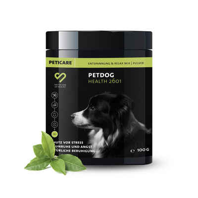 Peticare Futterbehälter Entspannung Relax Mix Pulver für Hunde - petDog Health 2601, (100-tlg)